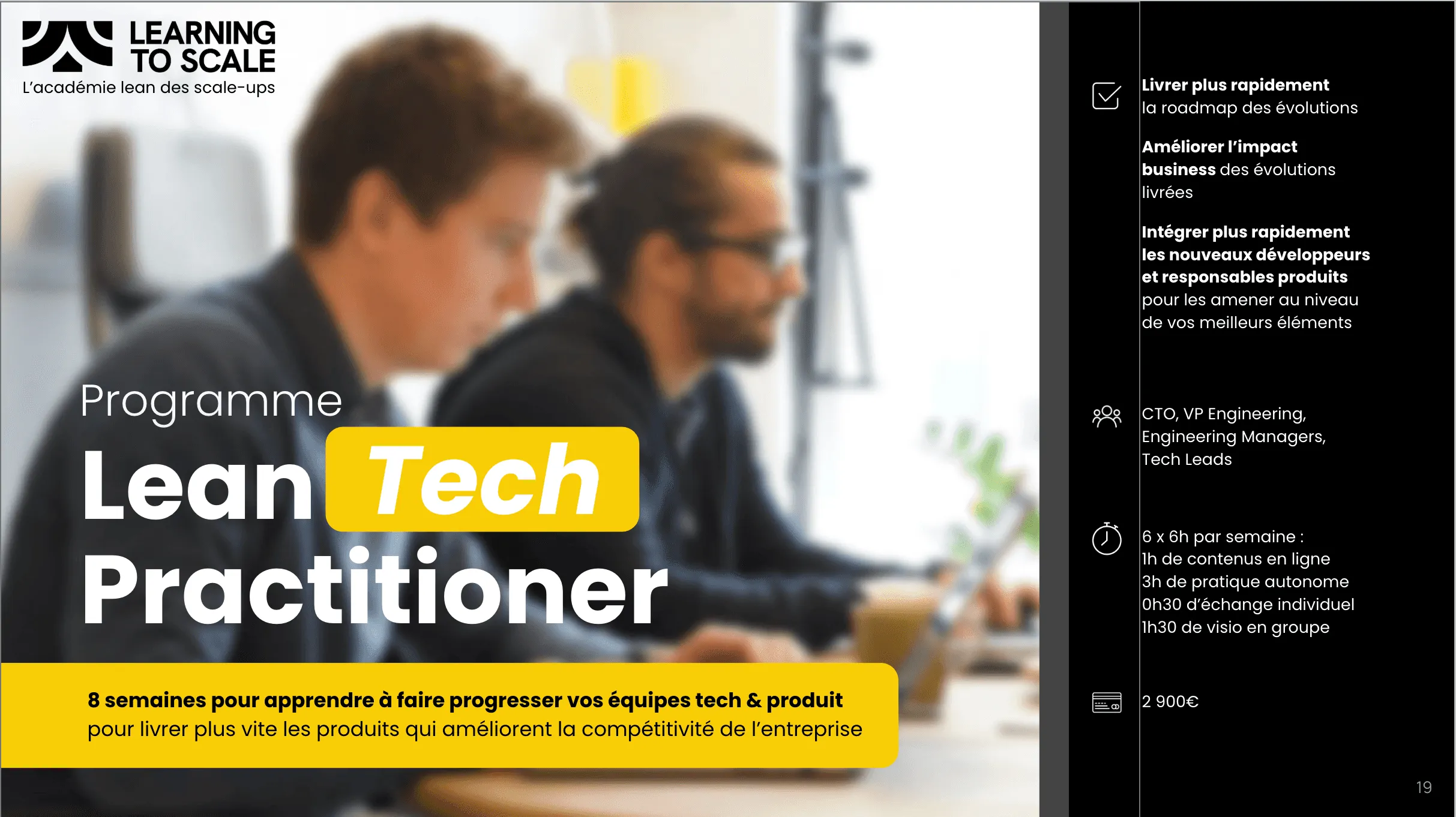 Couverture de la brochure du programme Lean Tech Practitioner