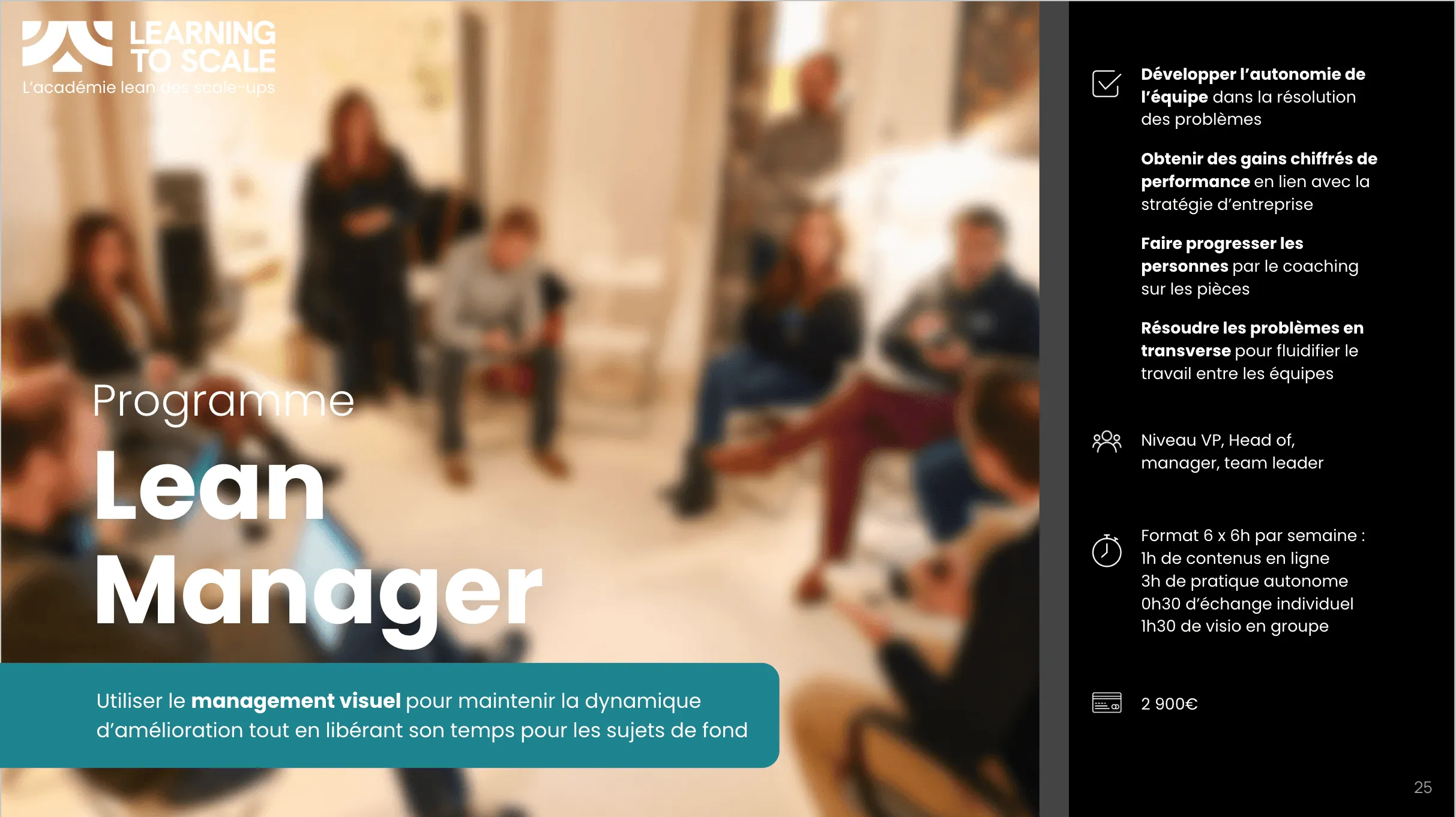 Couverture de la brochure du programme Lean Manager