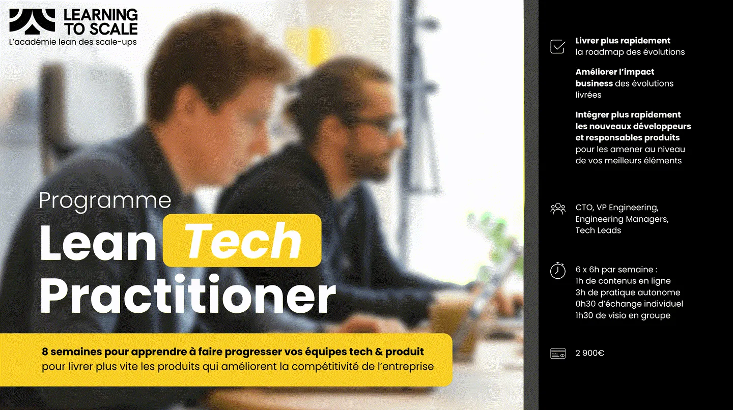 Couverture de la brochure du programme Lean Tech Practitioner