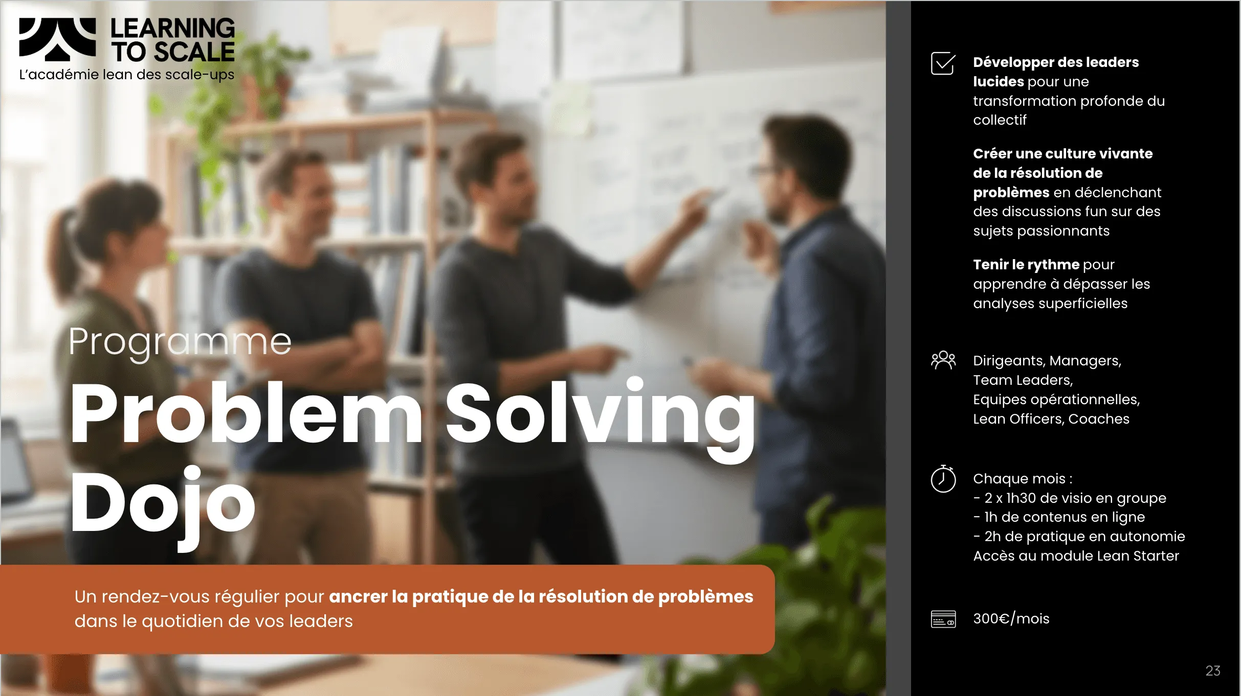 Couverture de la brochure du programme Problem Solving Dojo